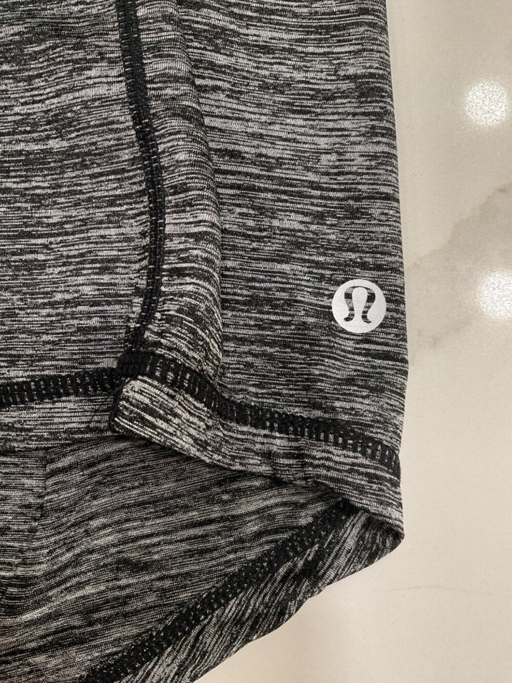 Lululemon Slay The Studio 2-in-1 Tank Top Heather Gray Size 8 - Picture 5 of 8